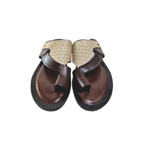 Jack Brown Men’s Italian Leather Sandals Shoes main image 2
